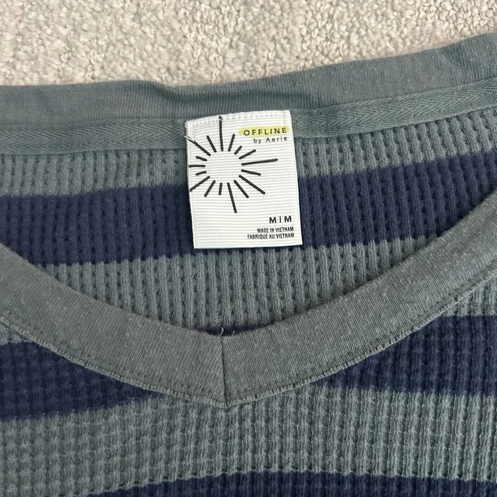 Aerie Striped Long Sleeve Top - Picture 2 of 2